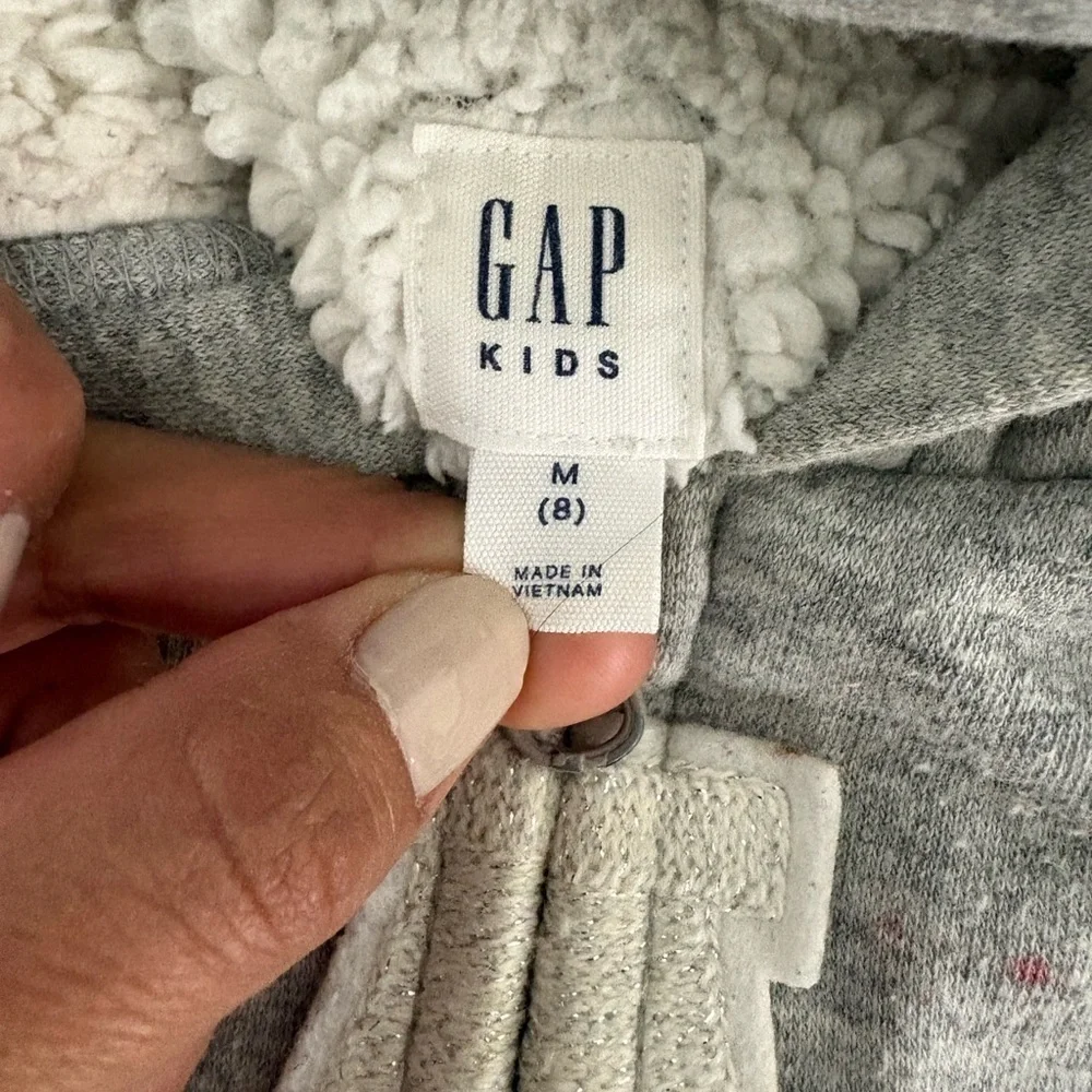 Gap Kids Soft Cozy Logo Hoodie Size-M
